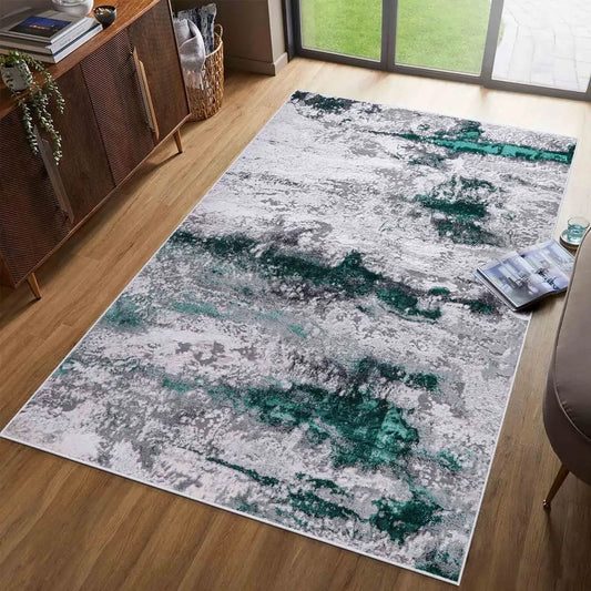 Emperor 310 Onyx Aqua Runner Rug