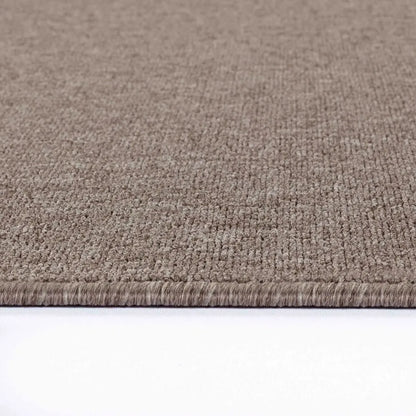 Simple Living Area Dark Beige Runner Rug (Sim)