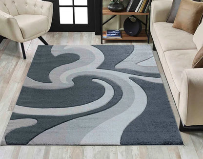 Valencia 736 Living Room Area Rug Black