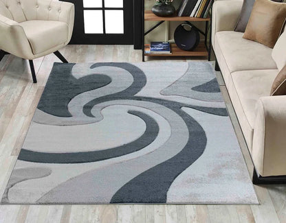 Valencia 736 Living Room Area Rug Grey