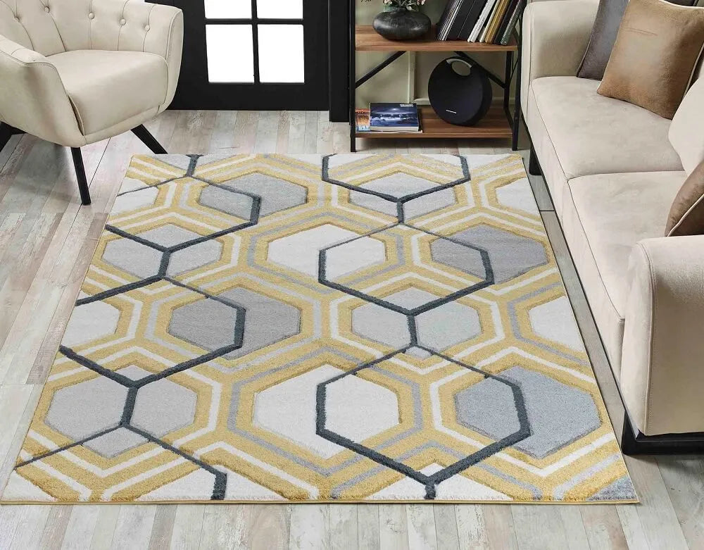 Valencia 750 Living Room Area Rug Gold