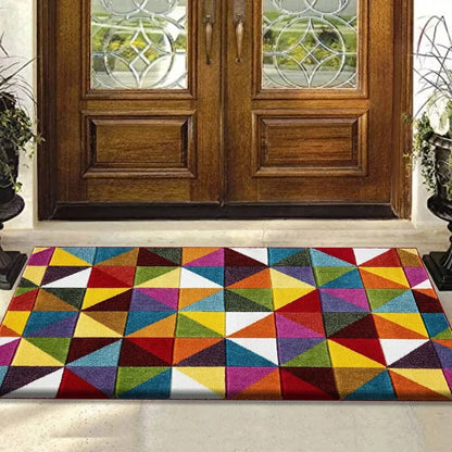 Colourful Area Runner Rugs Triangle (Multi)