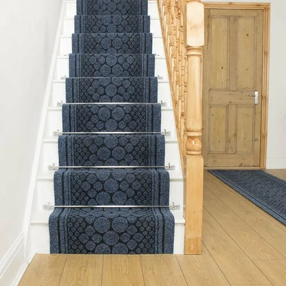 Vintage Elegant Blue Stairs Runner (Cork)