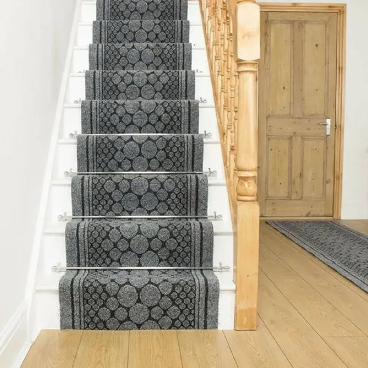 Vintage Elegant Grey Stairs Runner (Cork)