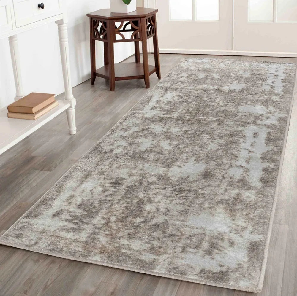 Serenity 208 Living Room Area Runner Rug Stone