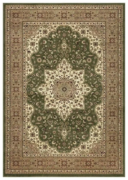 Vintage Traditional Runner Rugs Green (R-174)