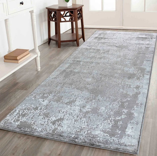 Serenity 208 Living Room Area Runner Rug Grey