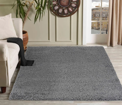 Oxford Living Room Area Rug Dark Grey