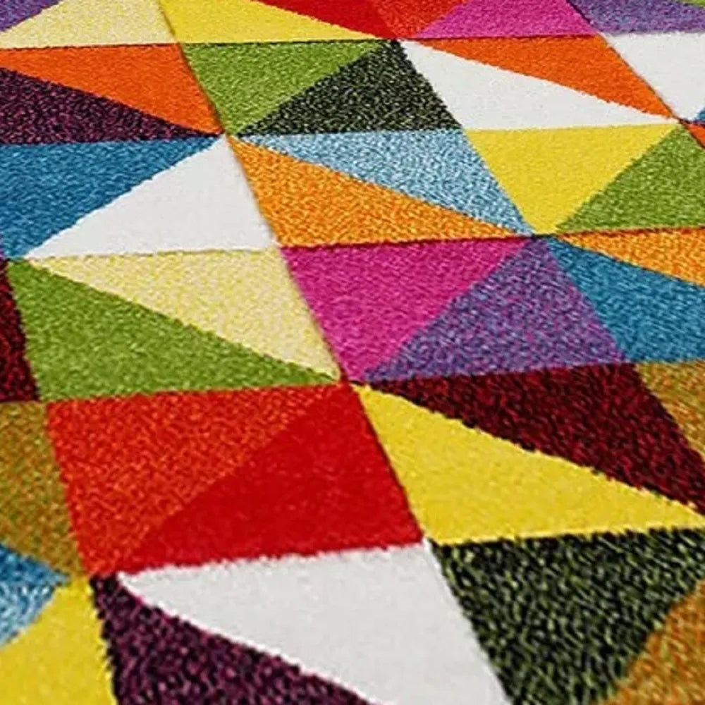 Colourful Area Runner Rugs Triangle (Multi)