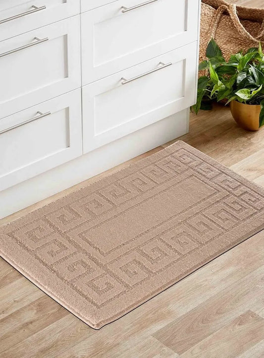 Ivy Greek Key Door & Floor Mats Beige