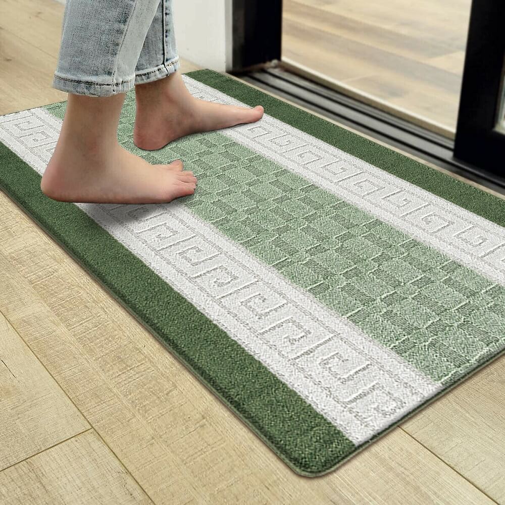 Indoor Outdoor Gel Backed Mats Green (GB58)