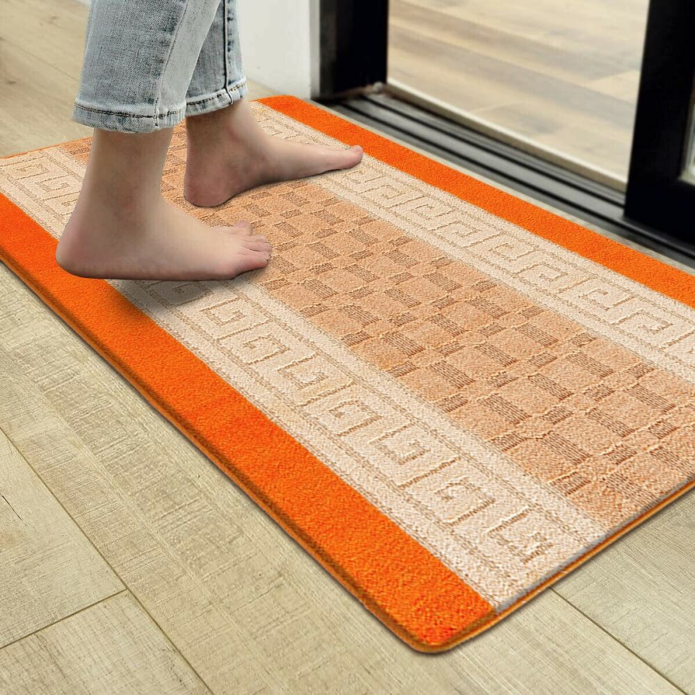 Indoor Outdoor Gel Backed Mats Orange (GB58)