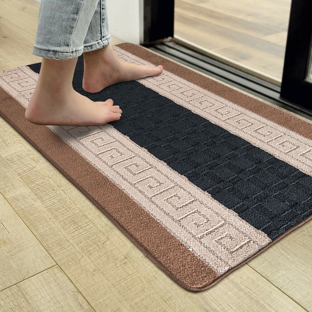 Indoor Outdoor Gel Backed Mats Black (GB58)