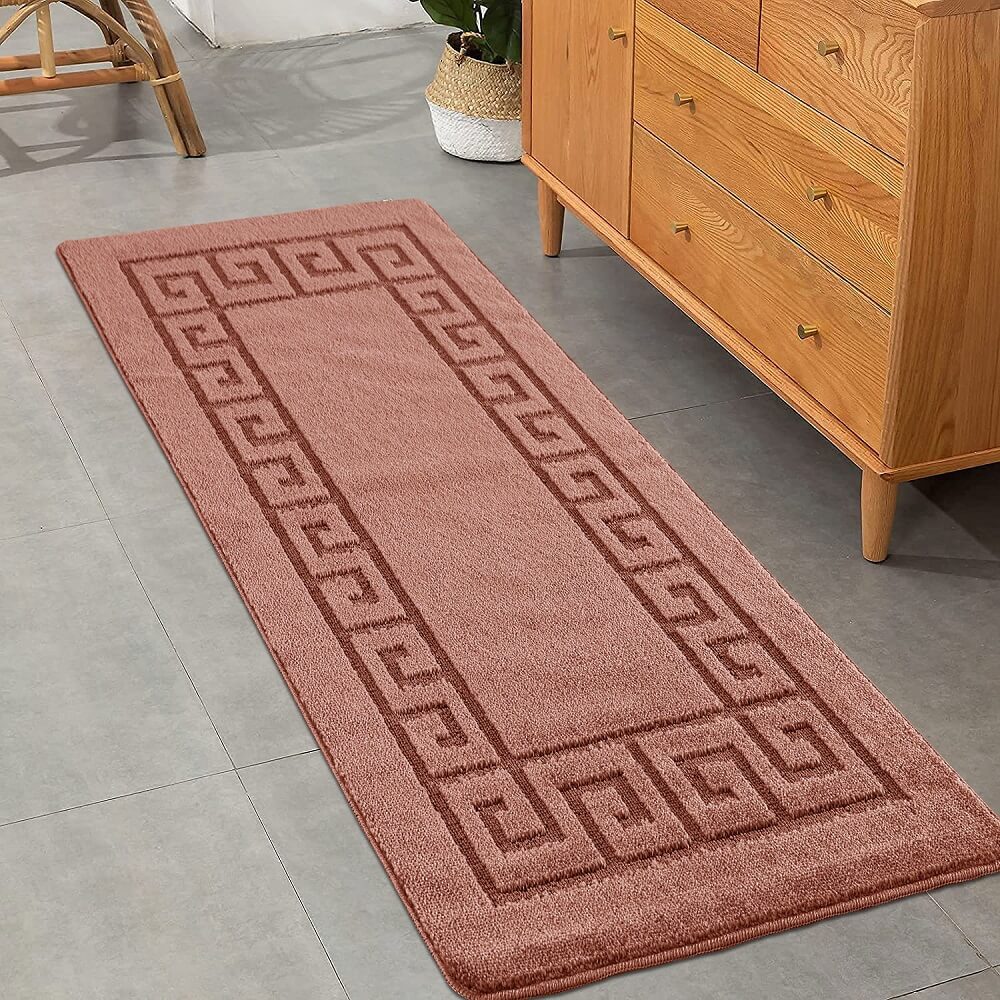 Gel Backed Washable Mats & Rugs Pink (GB59)