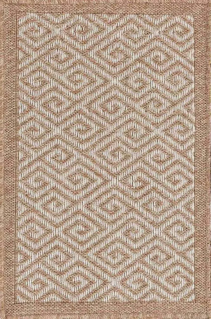 Harper Greek Key Cream Door Mat