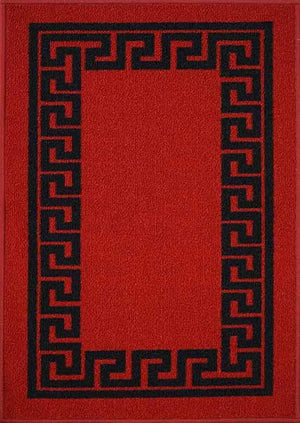 Havana 413 Door & Floor Mats Red Black