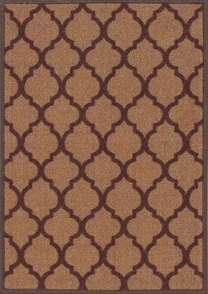 Havana Trellis Door & Floor Mats Beige