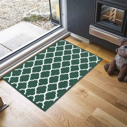 Havana Trellis Door & Floor Mats Emerald