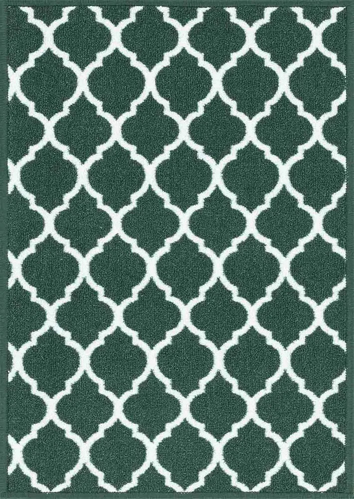 Havana Trellis Door & Floor Mats Emerald