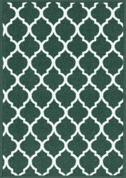 Havana Trellis Door & Floor Mats Emerald