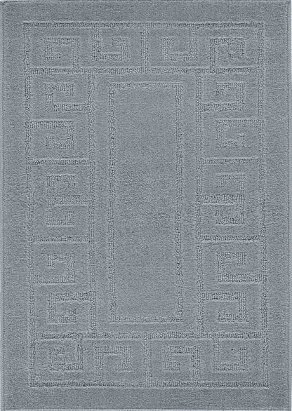 Ivy Greek Key Door & Floor Mats Dark Grey