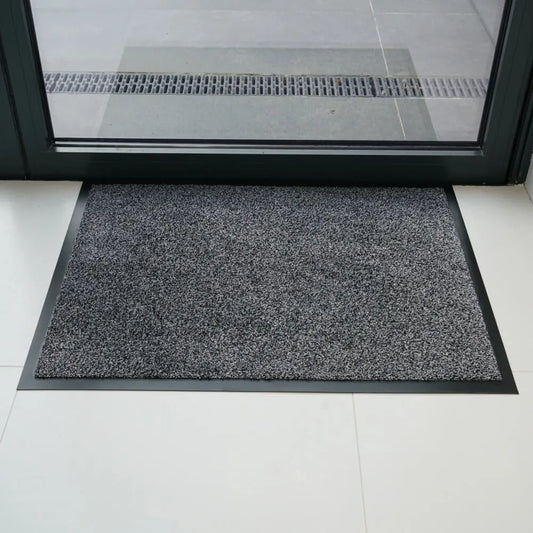 Dover PVC Door Mat Silver Grey