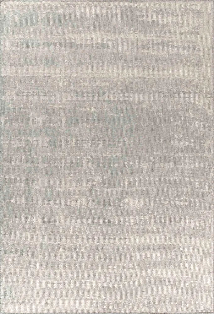 Sky Abstract Living Room Area Rug Silver