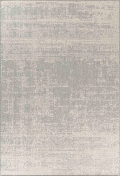 Sky Abstract Living Room Area Rug Silver