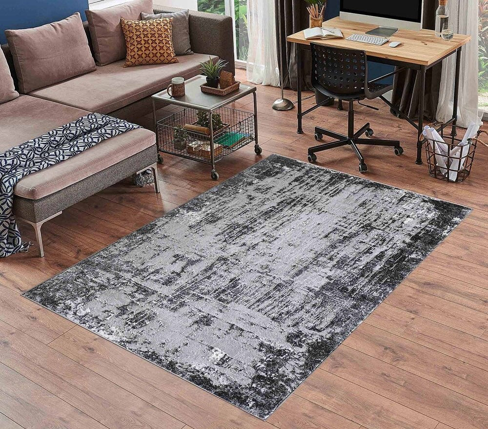 Serenity 211 Living Room Area Rug Black