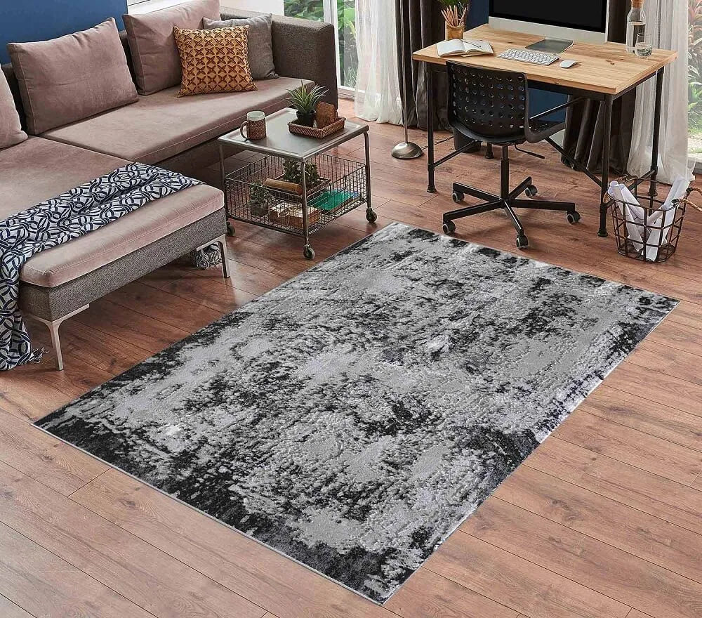 Serenity 208 Living Room Area Rug Black