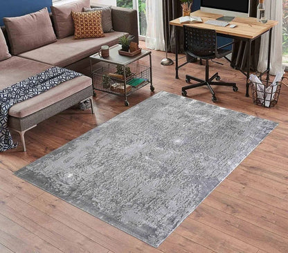 Serenity 208 Living Room Area Rug Grey