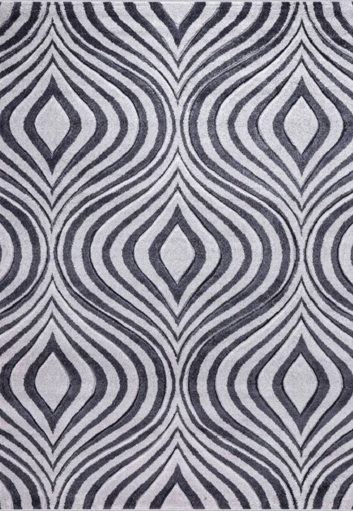 Valencia 760 Living Room Area Rug Dark Grey