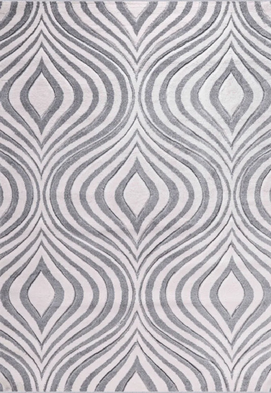 Valencia 760 Living Room Area Rug Silver