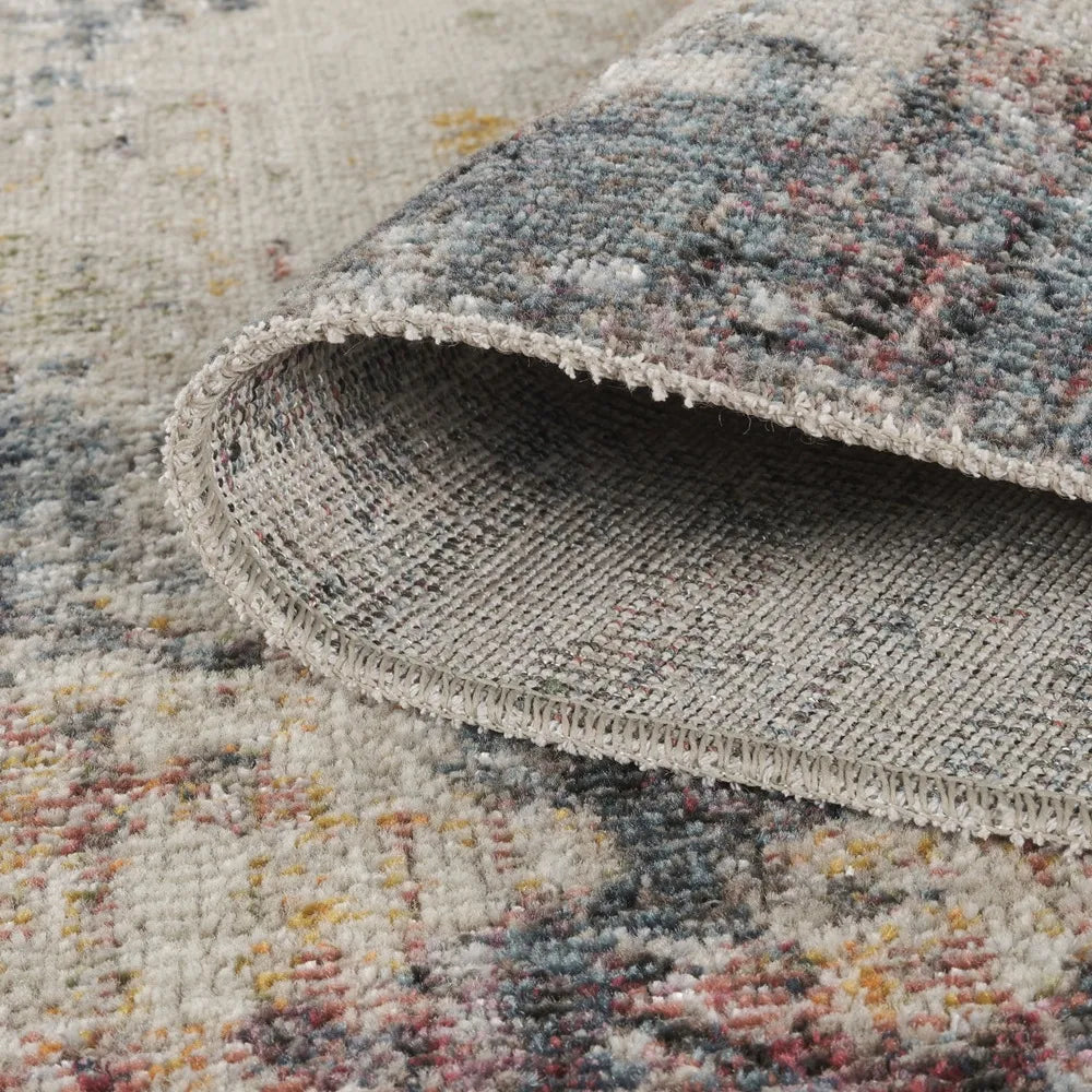 Aress Abstract Multi Rug – backing and thickness detail