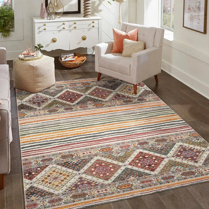 Aress Herigate Multi Rug – lifestyle living room setup
