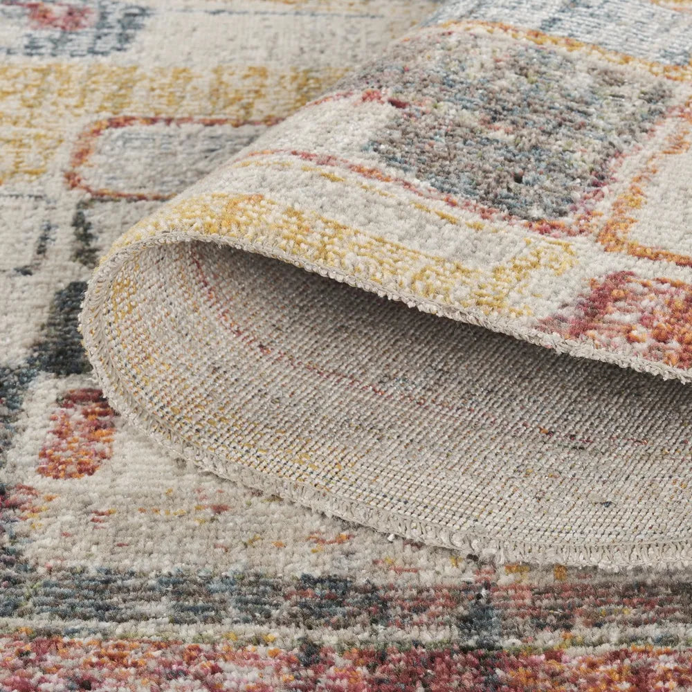 Aress Slate Multi Rug – backing and thickness detail