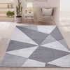 Hand Carved Geometric Rugs Grey (Ath)