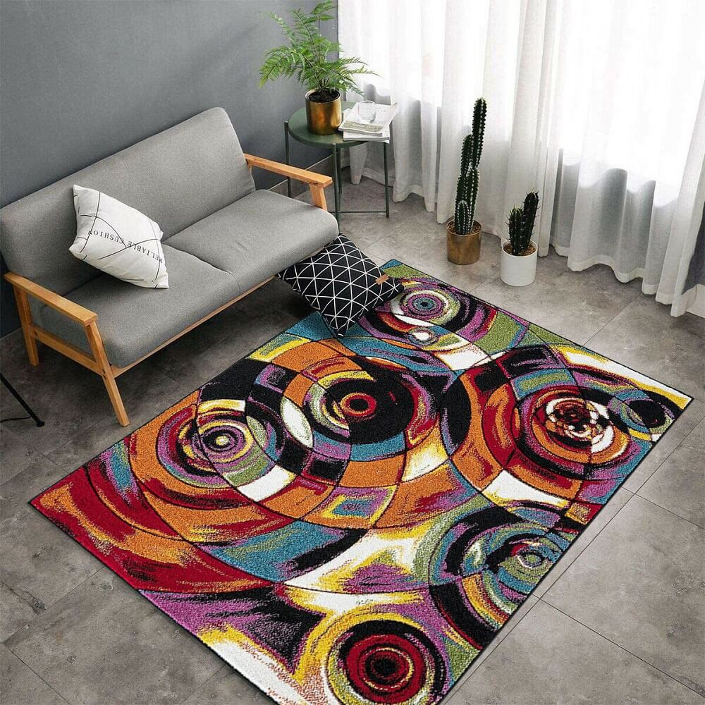 Colourful Area Rugs Moonlight (Multi)