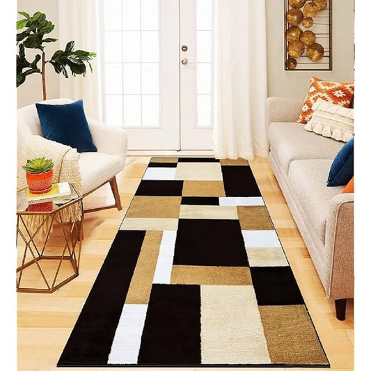 Stylish & Modern Runner Rugs Beige Brown (Kil)