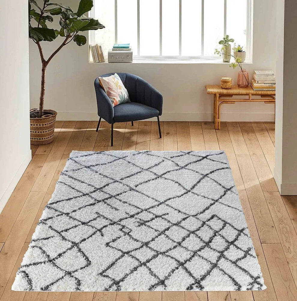 Marrakesh 535 Living Room Area Runner Rug Dark Cream