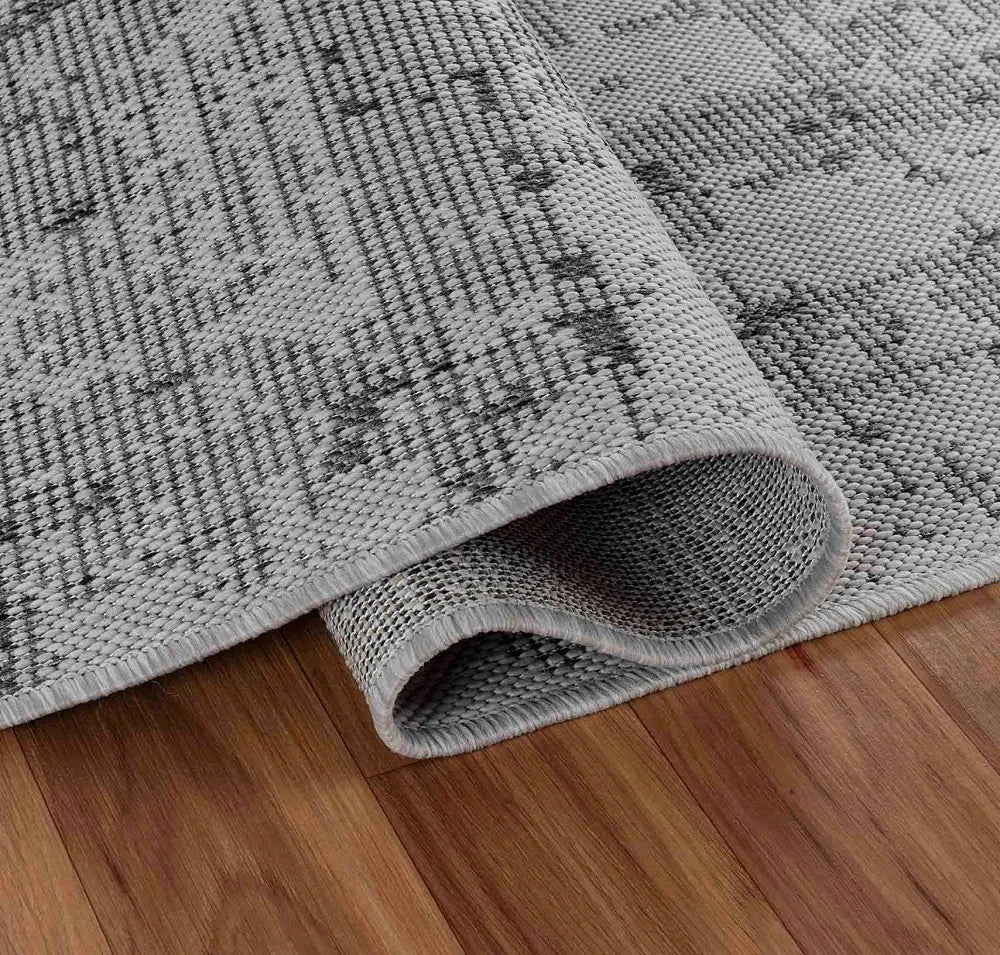 Sky Abstract Living Room Area Runner Rug Dark Grey