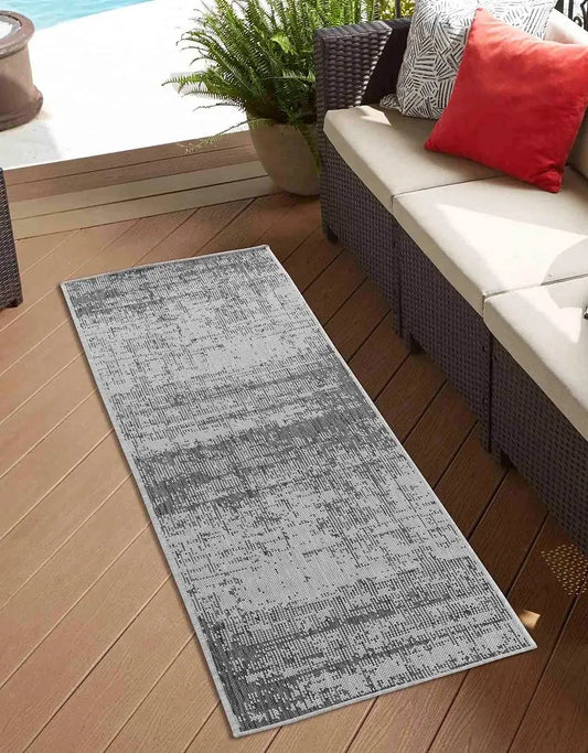 Sky Abstract Living Room Area Runner Rug Dark Grey