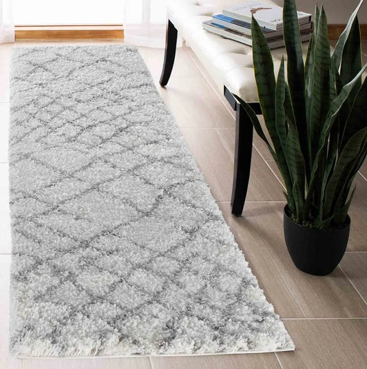 Marrakesh 535 Living Room Area Runner Rug Light Cream