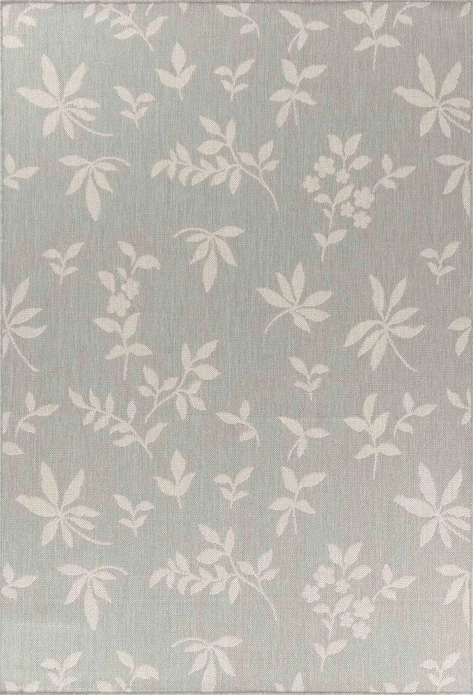 Sky Flower Living Room Area Runner Rug Silver