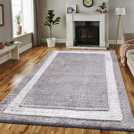 Soft Fluffy Shaggy Rugs Grey (TRANI)