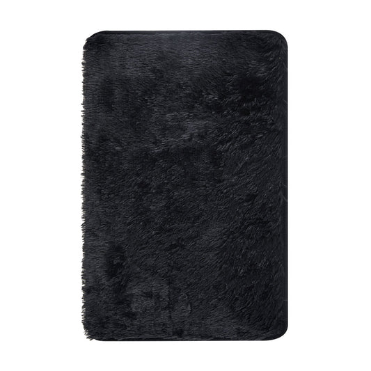 Soft Fluffy Decorative Black Shaggy Rugs`