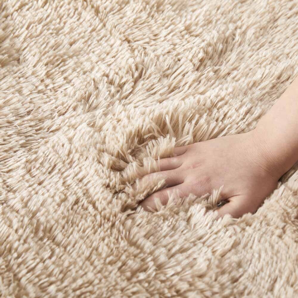 Soft Fluffy Decorative Beige Shaggy Rugs