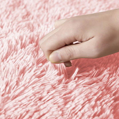 Soft Fluffy Decorative Pink Shaggy Rugs