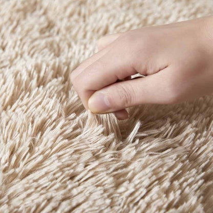 Soft Fluffy Decorative Beige Shaggy Rugs