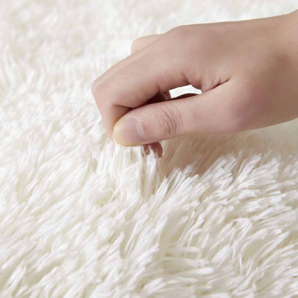 Soft Fluffy Decorative Cream Shaggy Rugs